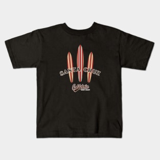 Santa Cruz Logo with Surfboards Kids T-Shirt